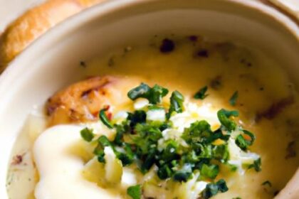 Hearty Loaded Baked Potato Soup with Cheddar & Chives Delight