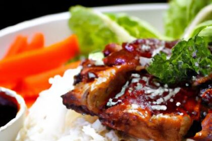 Savory Teriyaki Chicken Paired Perfectly with Steamed Rice