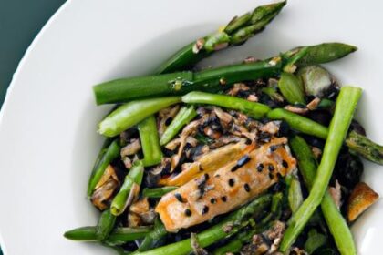 Bright Wild Rice Salad with Asparagus, Peas & Zesty Lemon