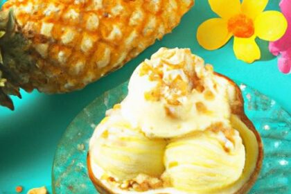 Tropical Delight: Creamy Pineapple Coconut Ice Cream Recipe