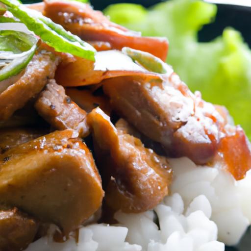 Savory Teriyaki Chicken Paired Perfectly with Steamed Rice