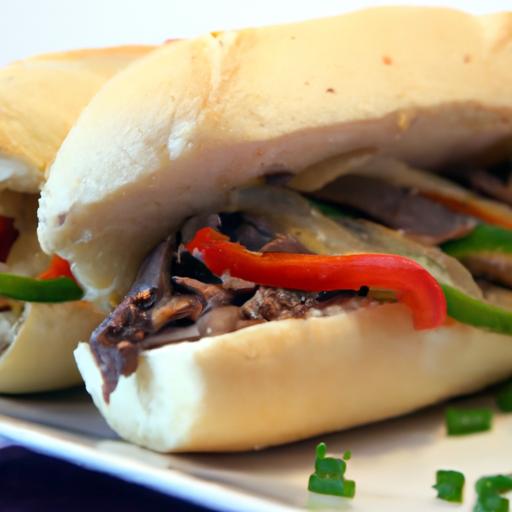 Savor the Classic Philly Cheesesteak with Peppers & Onions