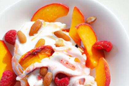 Peach & Raspberry Frozen Yogurt: A Refreshing Summer Treat