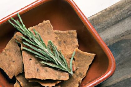 Crisp & Healthy: Flaxseed Crackers Infused with Rosemary