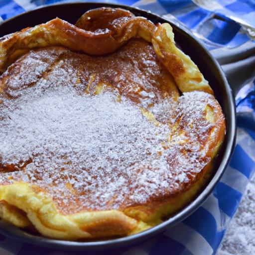 The Ultimate Giant Dutch Baby Pancake Topped with Sugar Dust