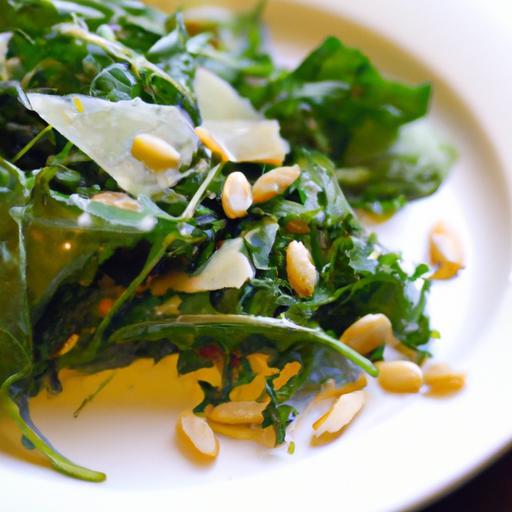 Zesty Arugula Salad with Lemon, Parmesan & Toasted Pine Nuts