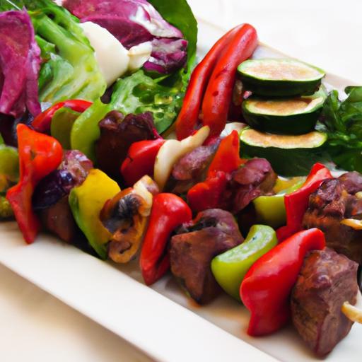 Savor Classic Beef Kabobs Tossed with Fresh Spring Veggies