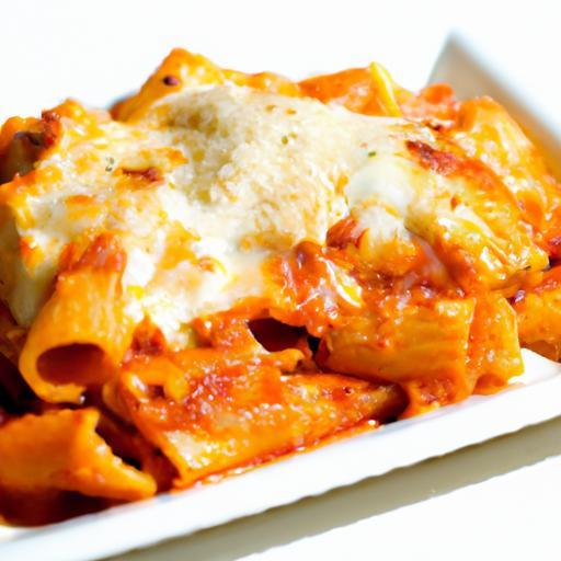 Baked Ziti Bliss: Ricotta Layers in Hearty Tomato Sauce