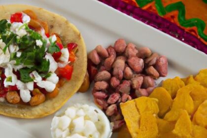 Crunchy Tostadas with Creamy Beans and Tangy Cotija Cheese