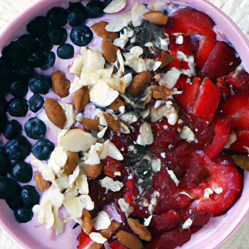 Berry Bliss: Nutty Almond Butter Smoothie Bowl Delight
