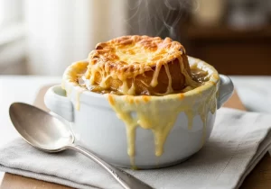 French Onion Soup with Cheesy Crouton