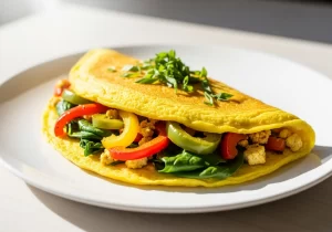 Golden Tofu Omelette