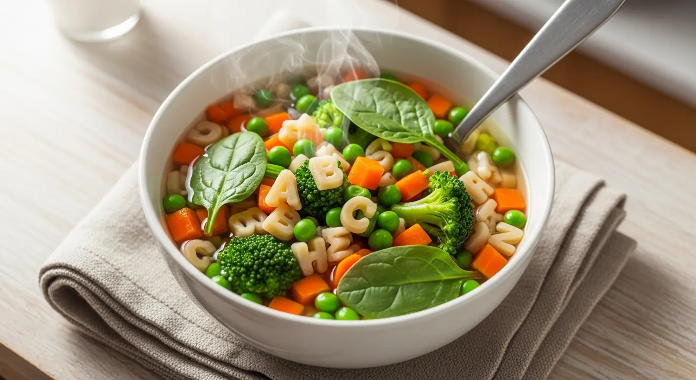 Hearty Alphabet Vegetable Soup: A Kid-Friendly Delight