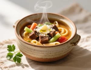 Hearty Classic Beef Minestrone