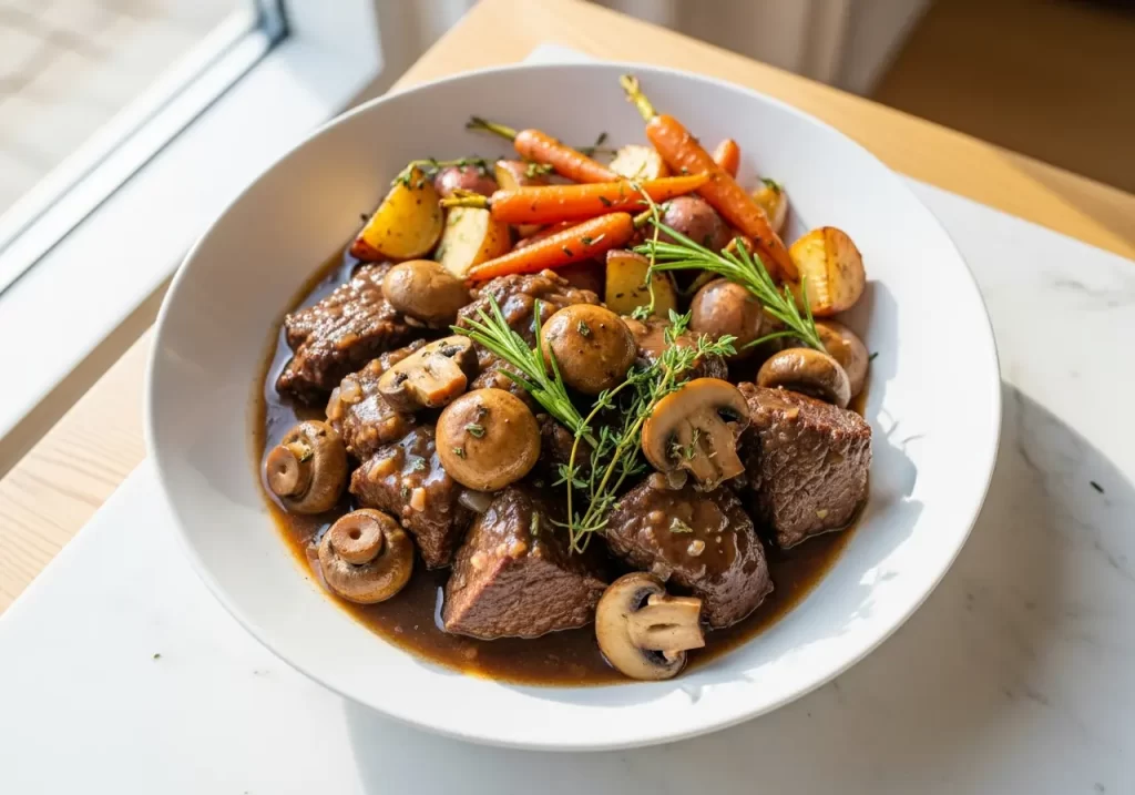 Hearty Classic Beef & Mushroom Pot Roast