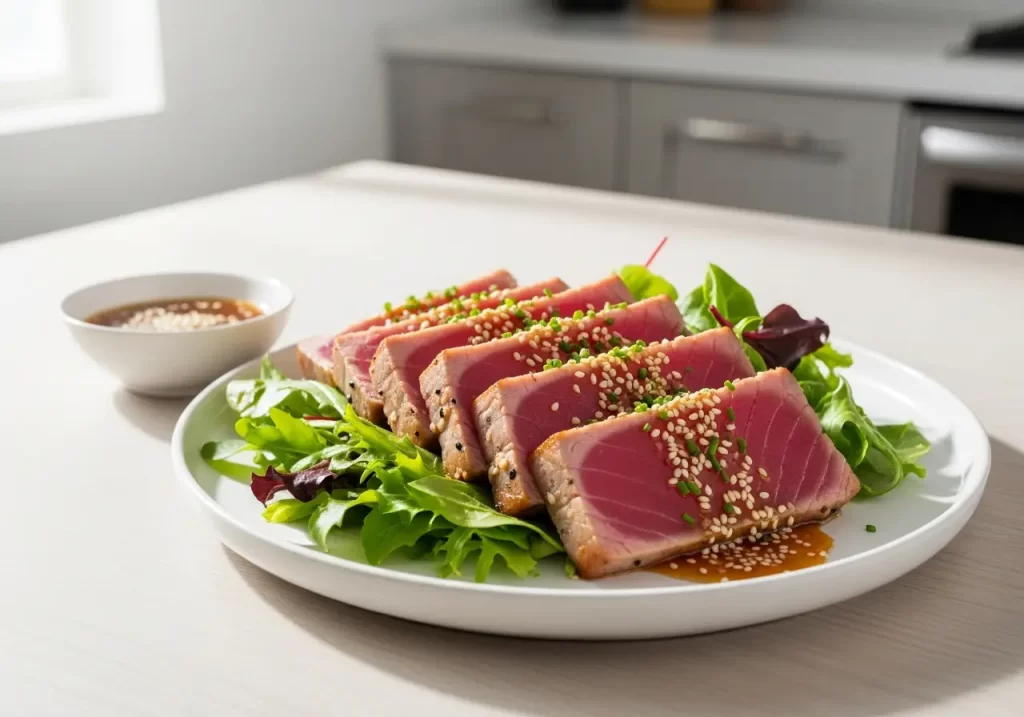 Irresistible Seared Tuna with Sesame Ginger Glaze