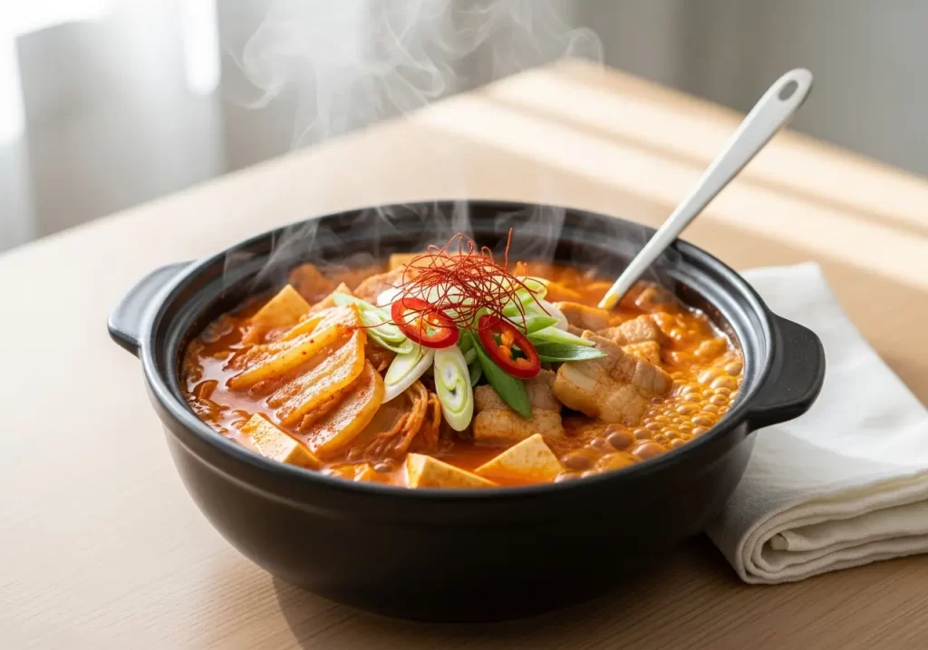 Kimchi Jjigae Tofu Stew Delight