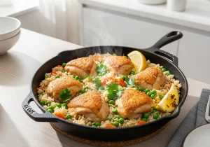 One-Pan Chicken & Rice
