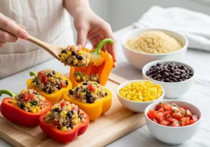 Packed Vegan Stuffed Peppers