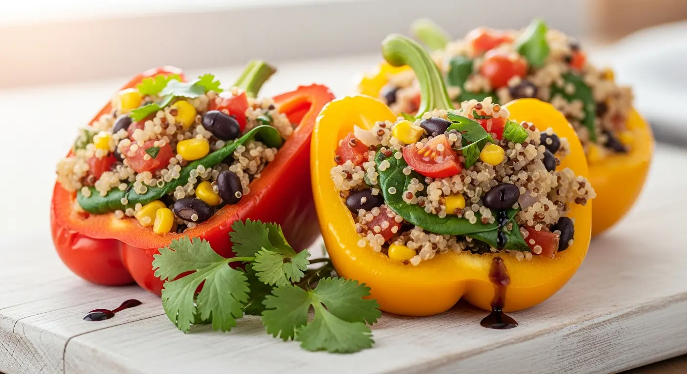 Packed Vegan Stuffed Peppers