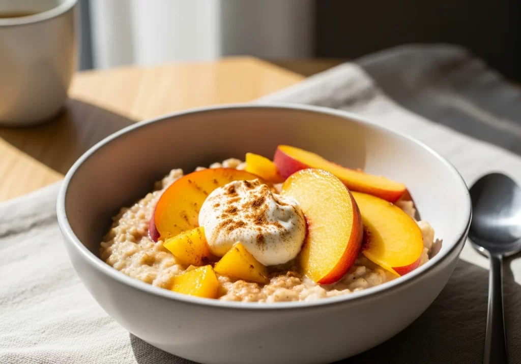 Peaches and Cream Oatmeal