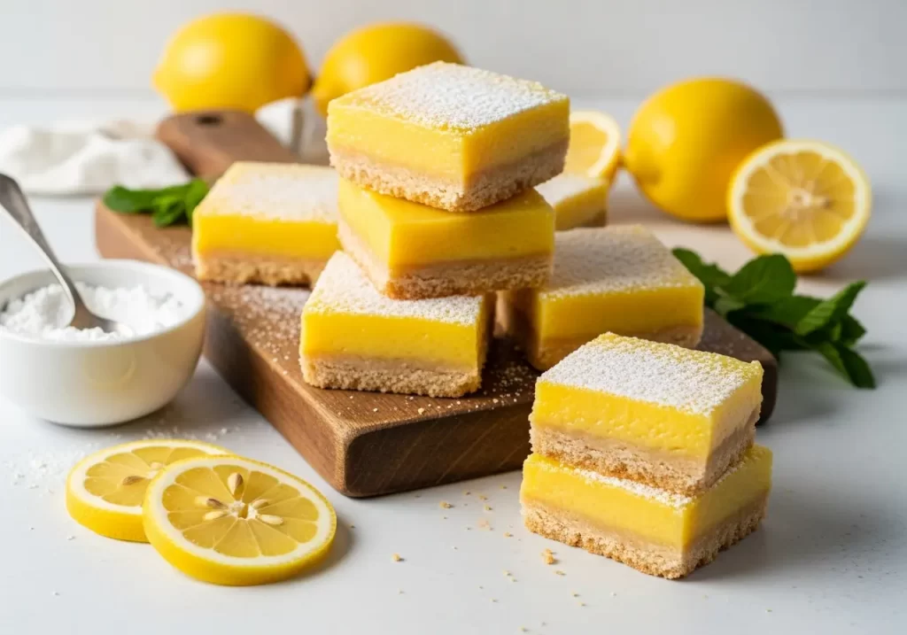 Lemon Bars on a Buttery Shortbreadt