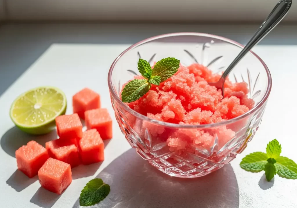 Refreshing Watermelon Granita