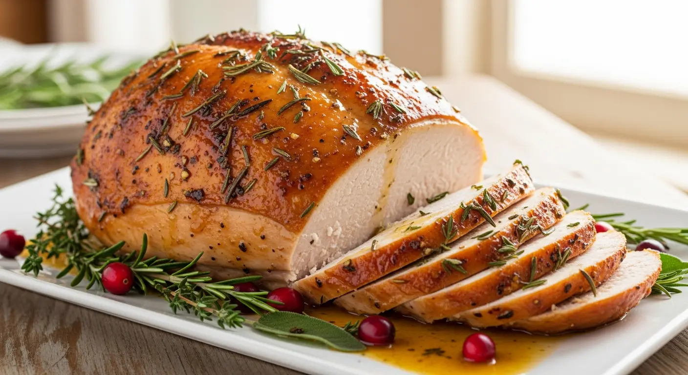 Savory Herbed Butter Roasted Turkey Breast Recipe Delight