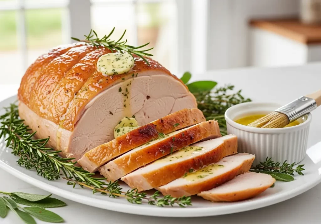 Herbed Butter Roasted Turkey Breast Recipe Delight