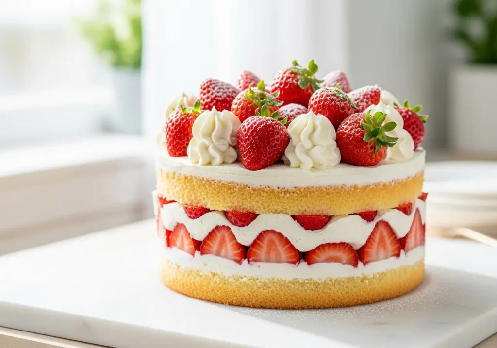 Strawberry Shortcake Layer Cake