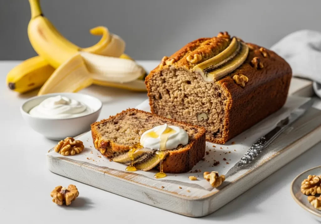 Timeless Banana Nut Bread with Tangy Sour Cream Twist