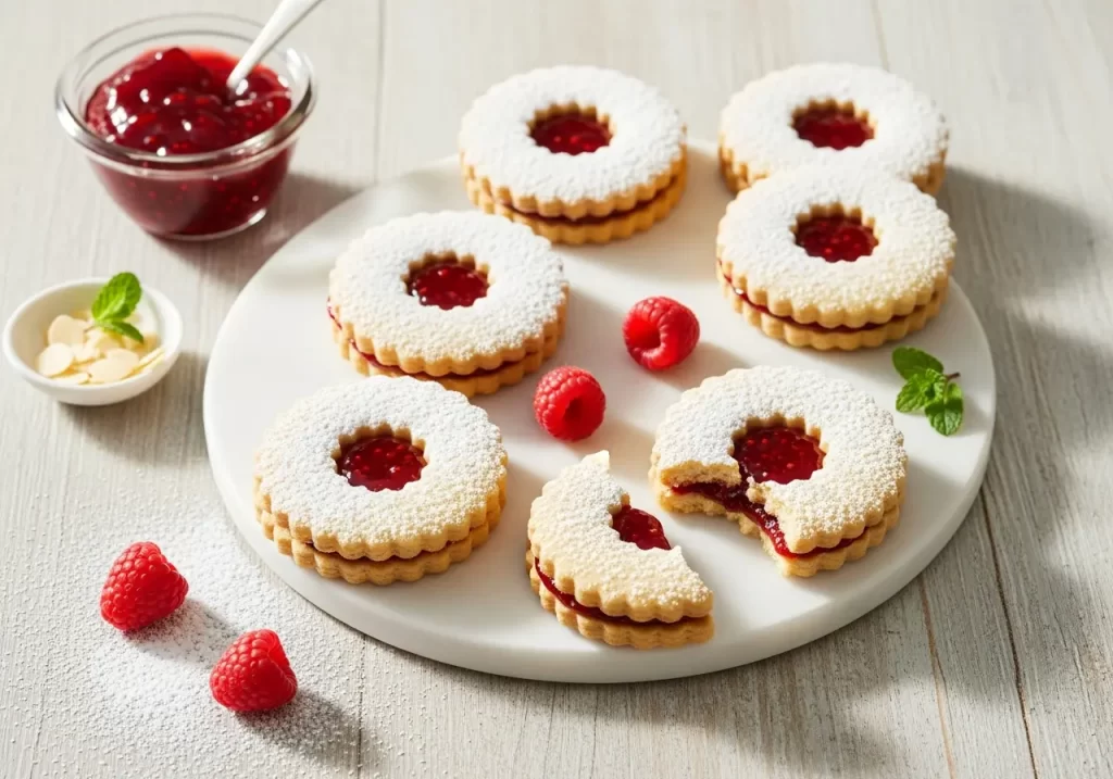 Timeless Linzer Cookies Filled with Sweet Raspberry Jam
