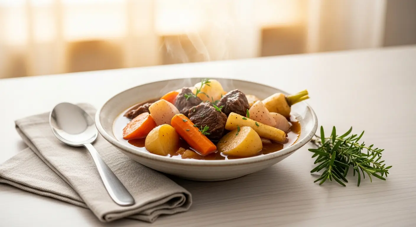 Warm Up Your Evenings with Hearty Beef Stew & Roots