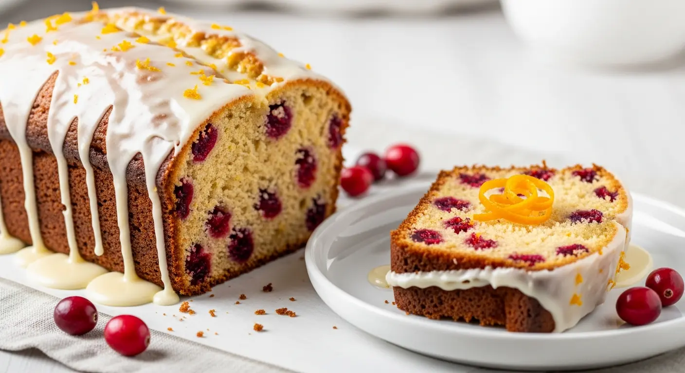 Zesty Cranberry Orange Bread Recipe with Lush Sweet Glaze