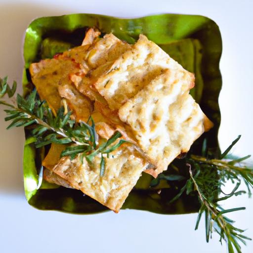 Crisp & Healthy: Flaxseed Crackers Infused with Rosemary