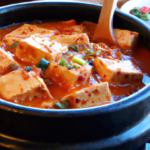 Savor the Soul of Korea: Kimchi Jjigae tofu Stew Delight