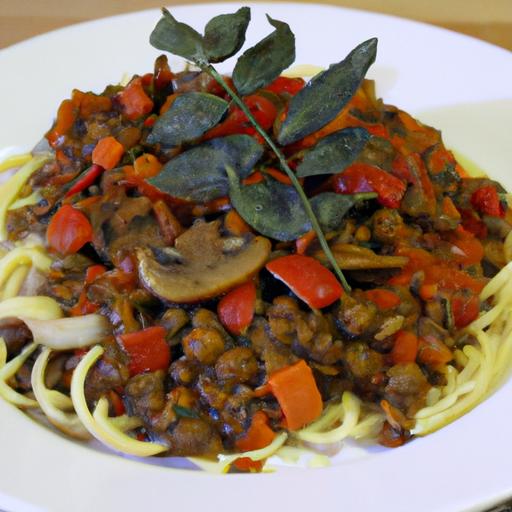 Hearty Vegan Bolognese: Mushrooms & Lentils Made easy