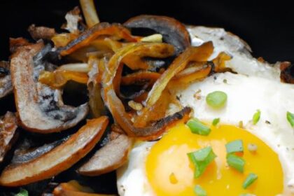 Savory Oatmeal Delight: Mushrooms & Fried Egg Twist