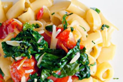 Effortless One-Pot Vegan Pasta with Spinach & Tomatoes