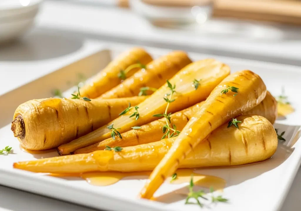 Golden Honey-Thyme Parsnips