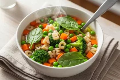 Hearty Alphabet Vegetable Soup: A Kid-Friendly Delight