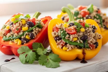 Packed Vegan Stuffed Peppers