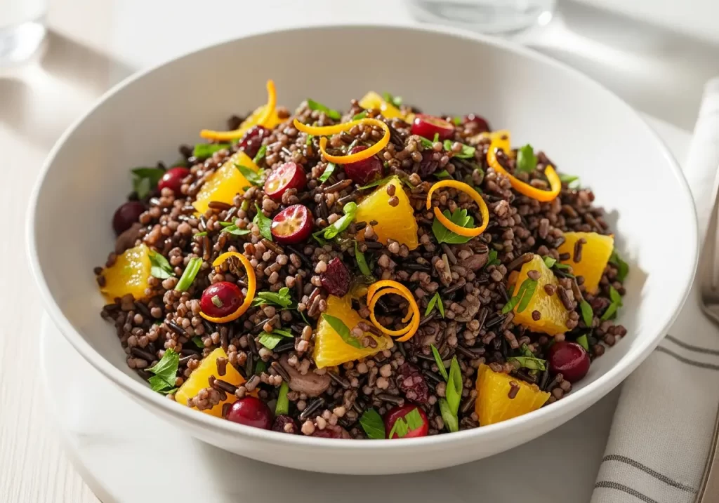 Zesty Cranberry & Orange Wild Rice Pilaf