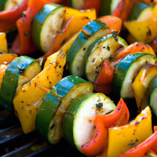 Vibrant Grilled Veggie Skewers with Zesty Herb Marinade
