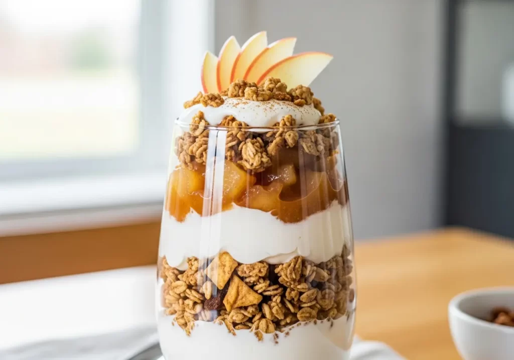 Apple Crisp Granola Parfait Recipe Reveal