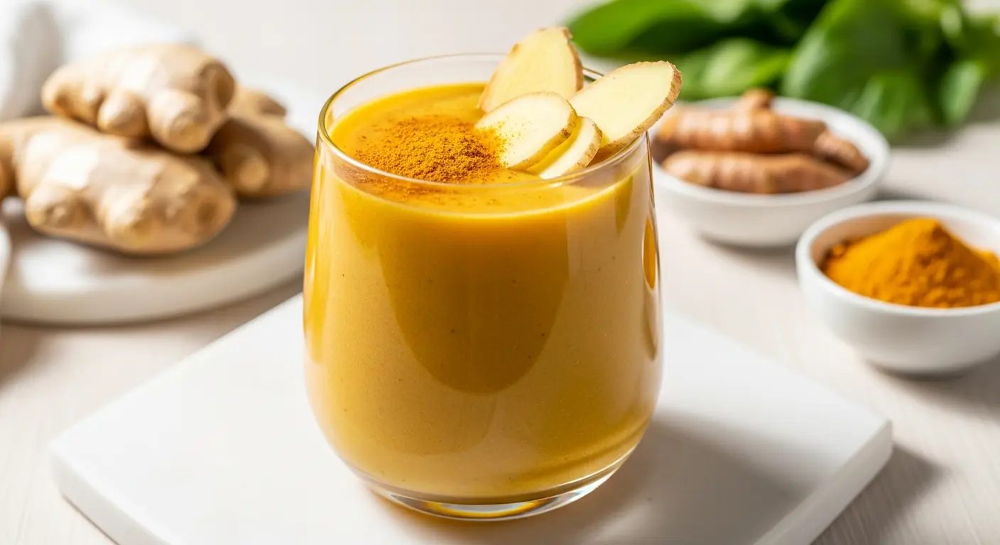 Boost Your Day, Energizing Ginger & Turmeric Smoothie