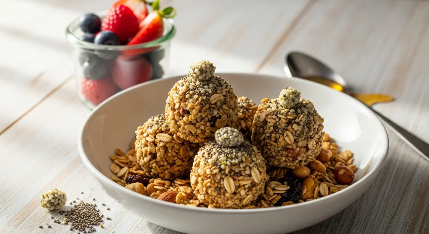 Boost Your Morning, Hemp Heart & Chia Seed Granola Power