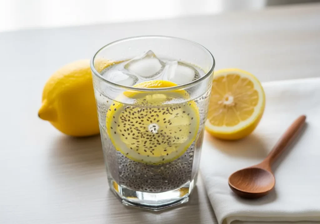 Chia Seed Lemon Water