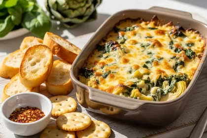 Creamy Warm Spinach & Artichoke Dip: A Savory Delight
