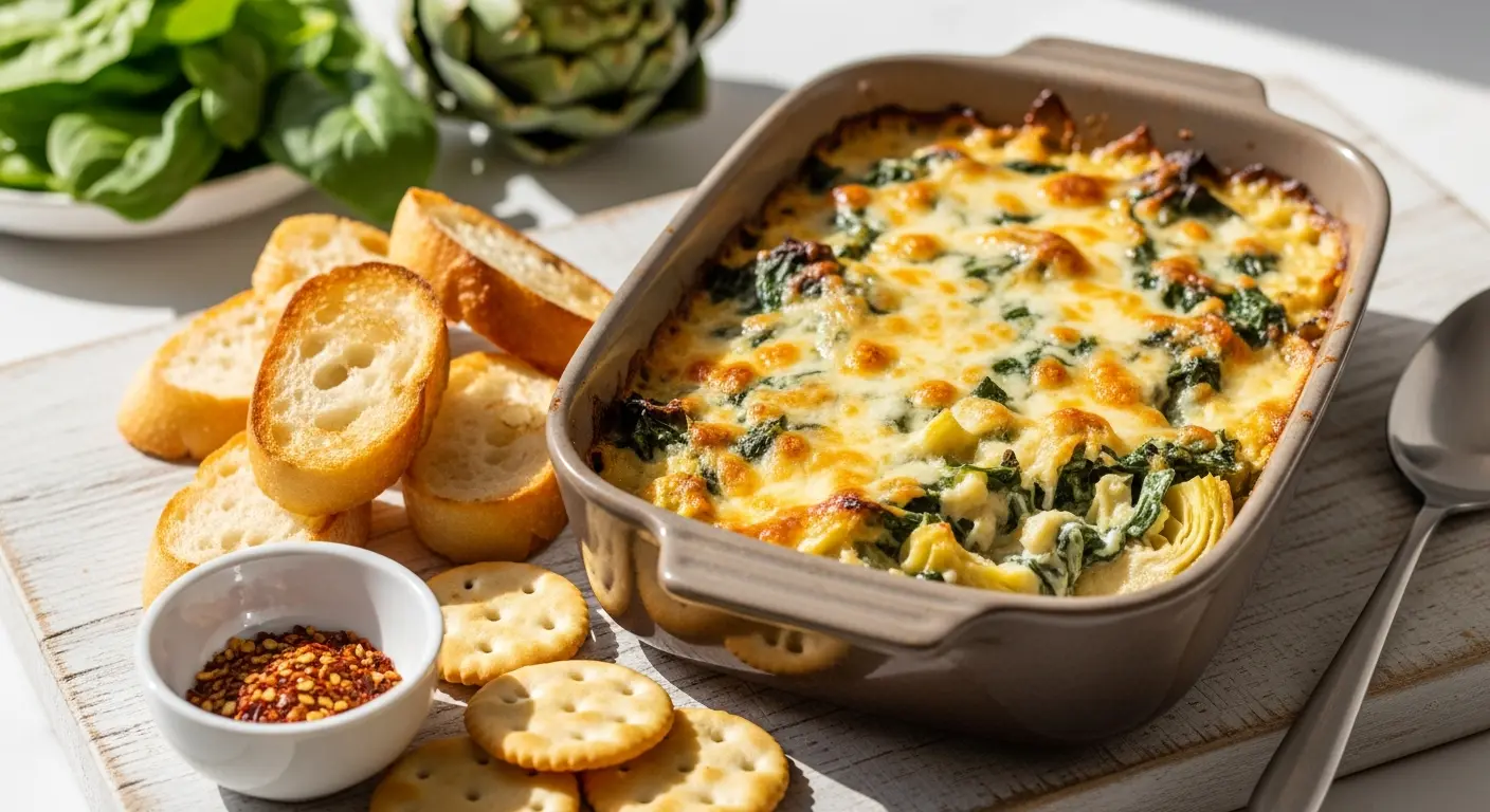 Creamy Warm Spinach & Artichoke Dip: A Savory Delight